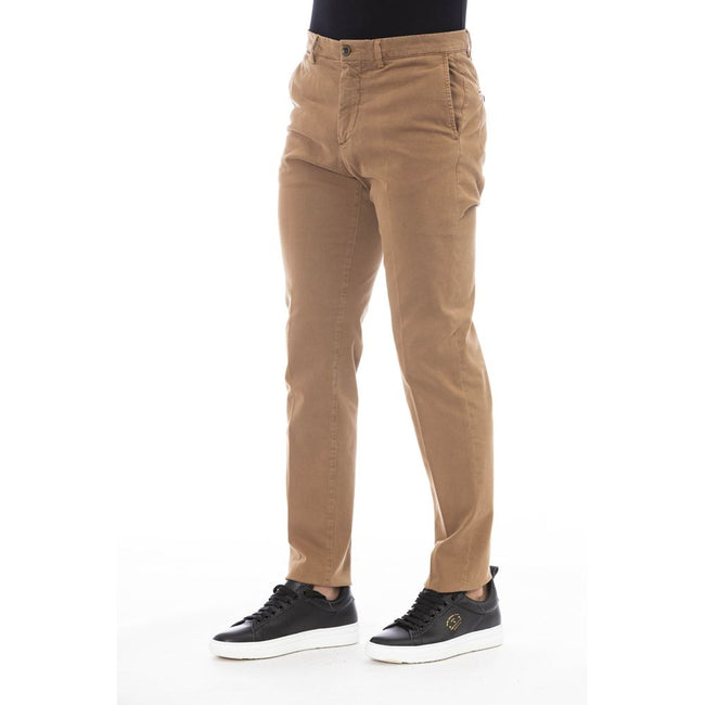 Peserico Beige Herren-Baumwollhose