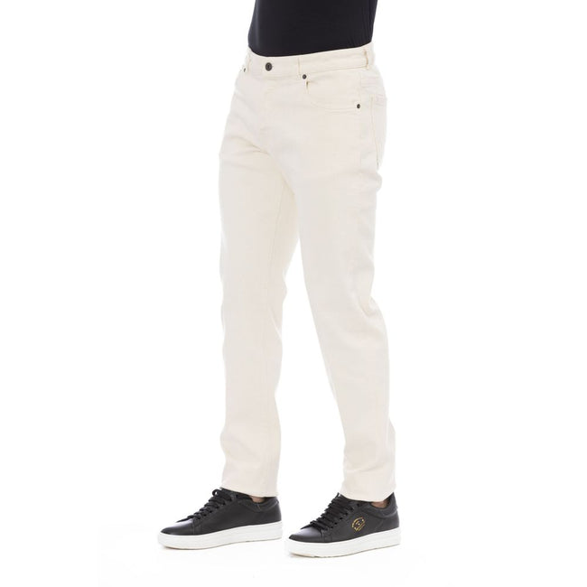 Peserico Weiße Baumwollhose für Herren