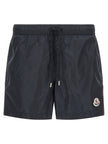 Moncler Blaue Cargo-Shorts aus Polyamid