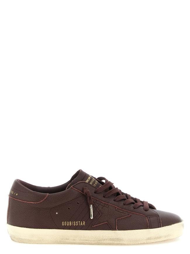 Golden Goose Sneakers made of burgundy cowhide, low-top