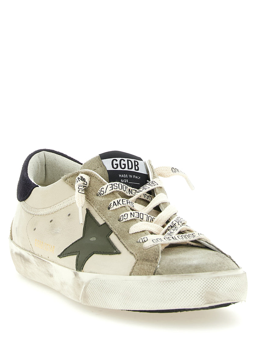 Golden Goose Mehrfarbige Low-Top-Sneaker aus Rindsleder