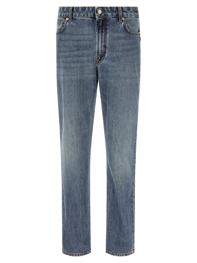Department 5 Relaxed Fit Jeans aus blauer Baumwolle