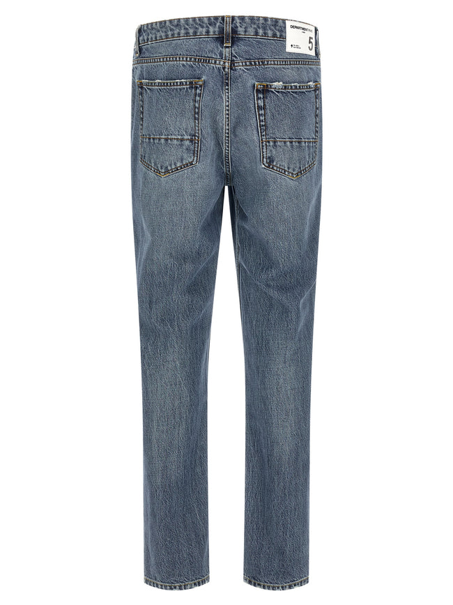 Department 5 Relaxed Fit Jeans aus blauer Baumwolle