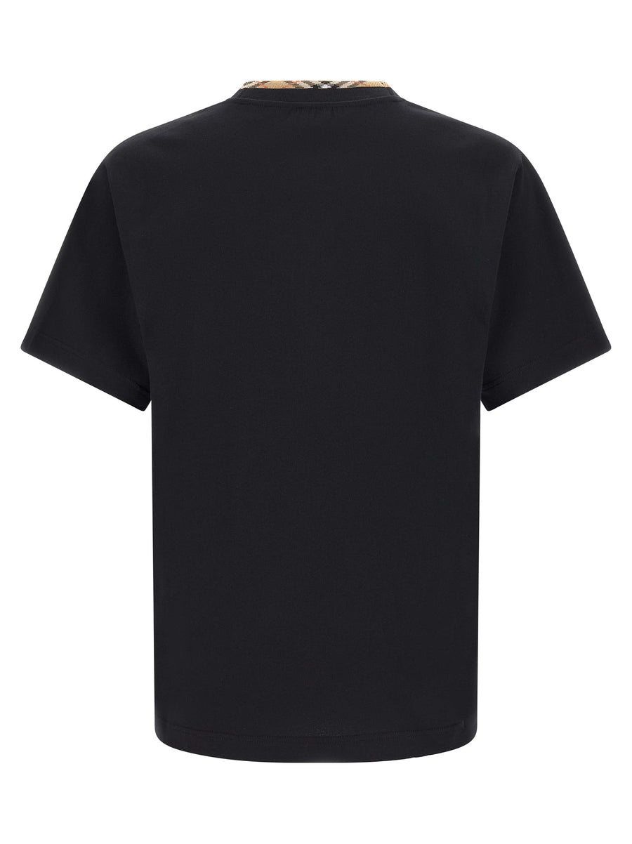 Burberry Schwarzes Baumwoll-T-Shirt