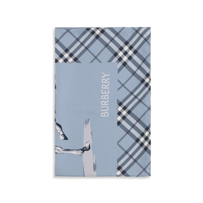 Burberry Blaues Seidenschal