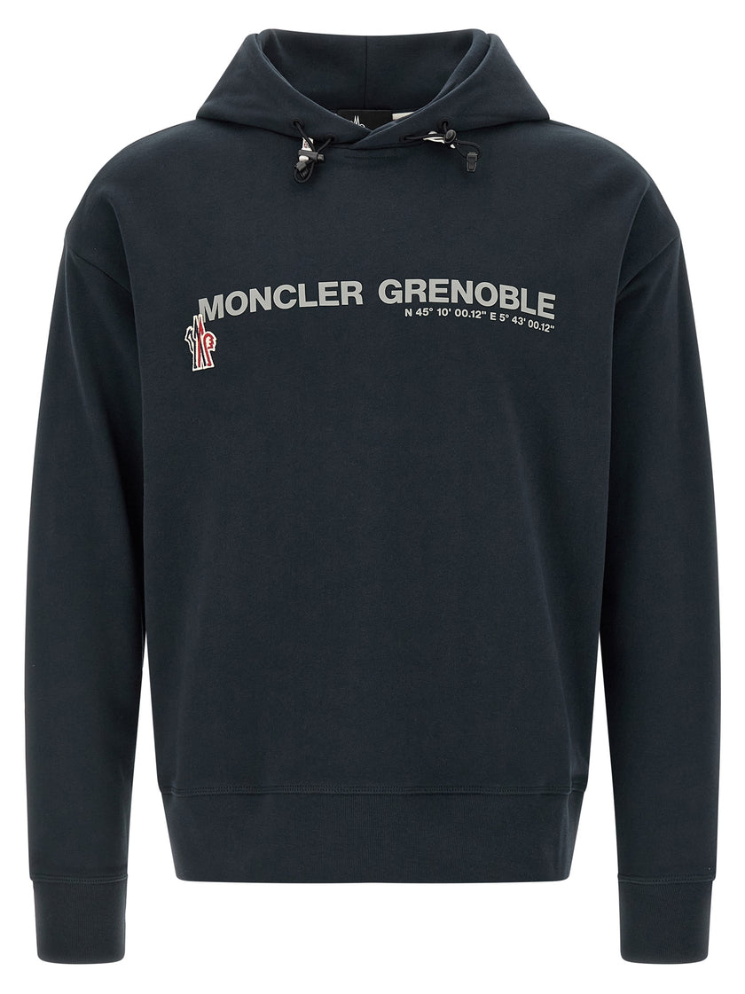 Moncler Grenoble Blauer Baumwoll-Sweatshirt