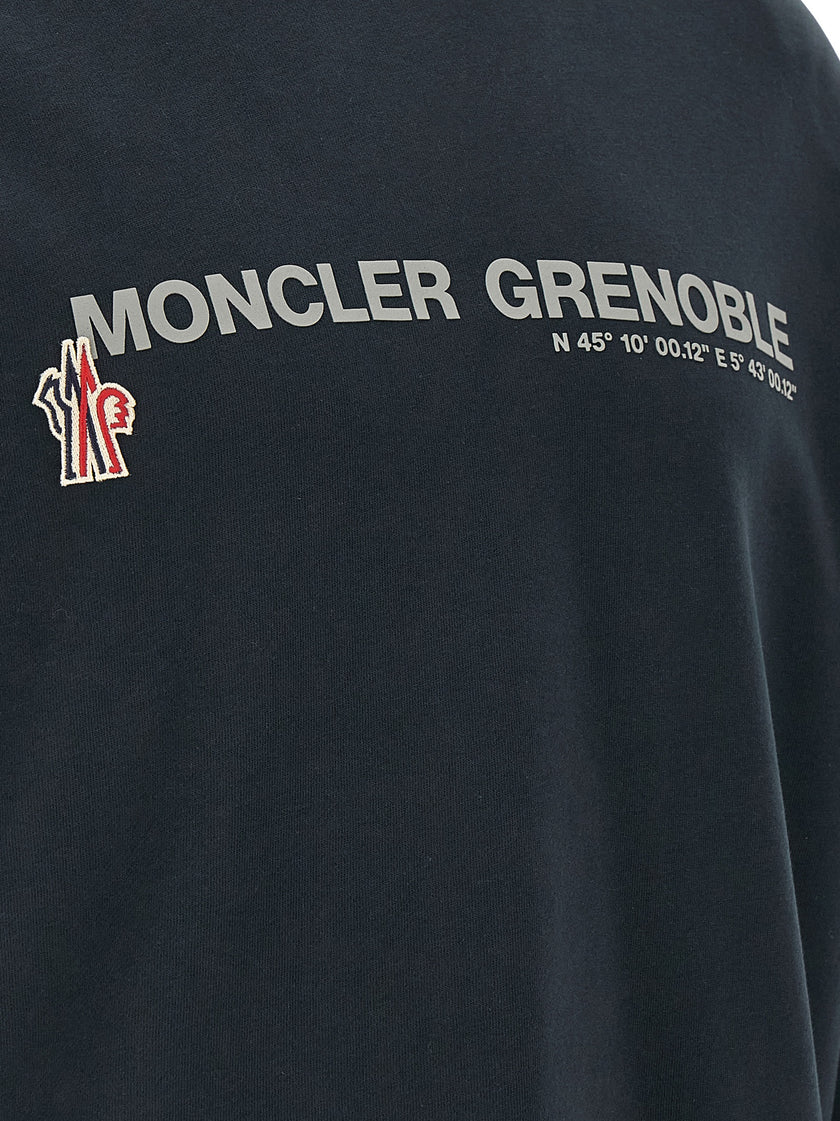 Moncler Grenoble Blauer Baumwoll-Sweatshirt