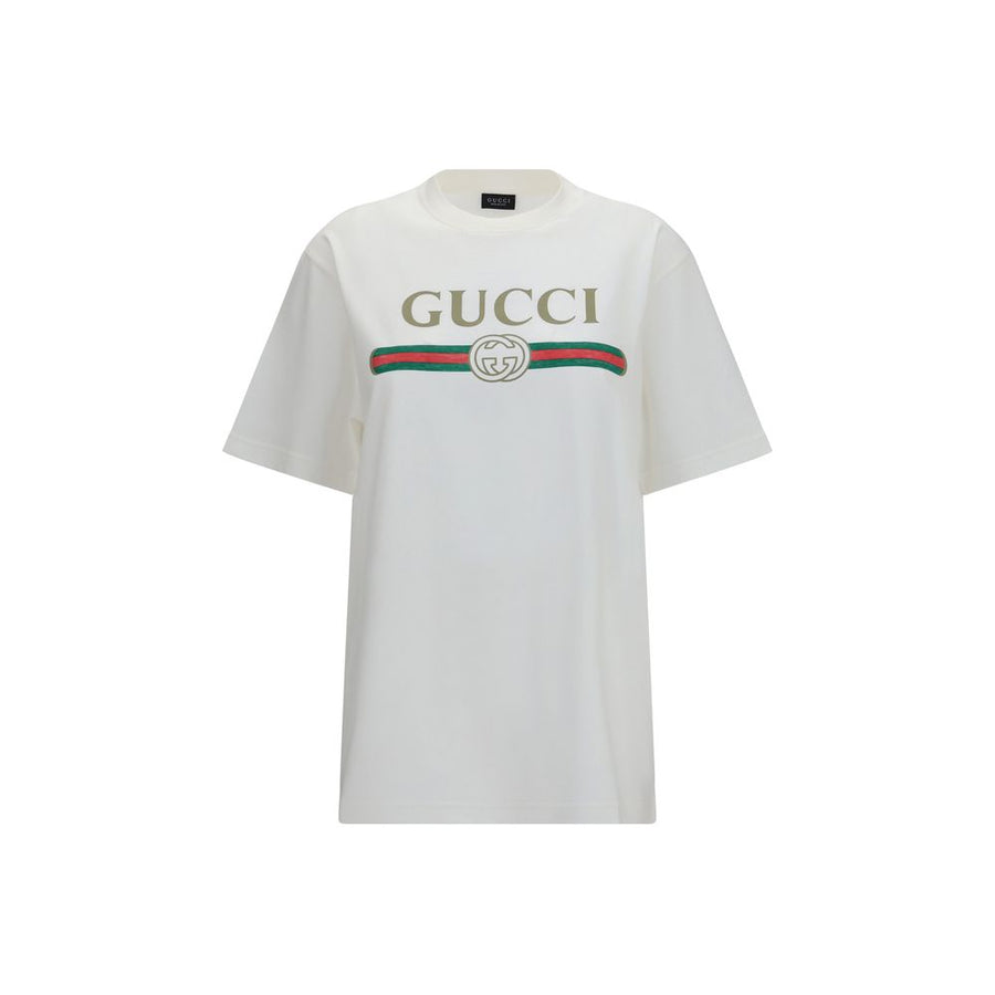 Gucci White Cotton T-Shirt