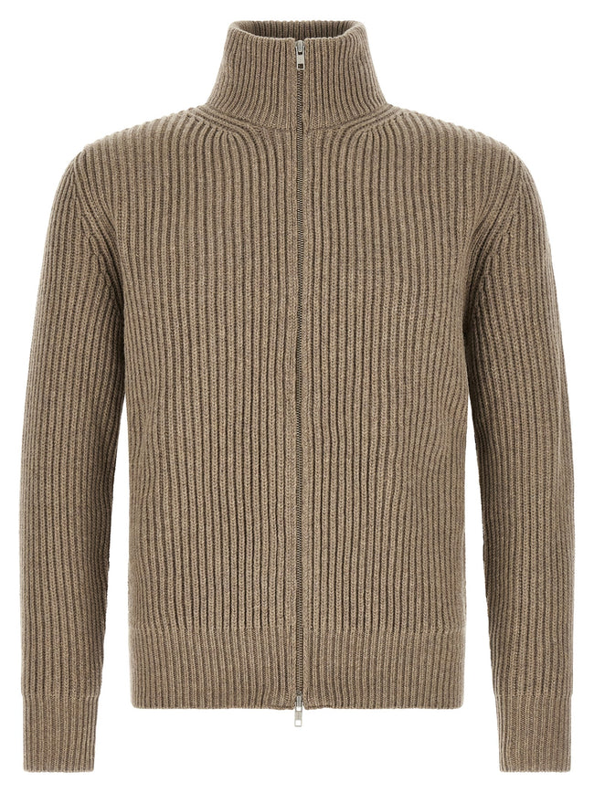 MM6 Maison Margiela Beiger Wollmantel Lang