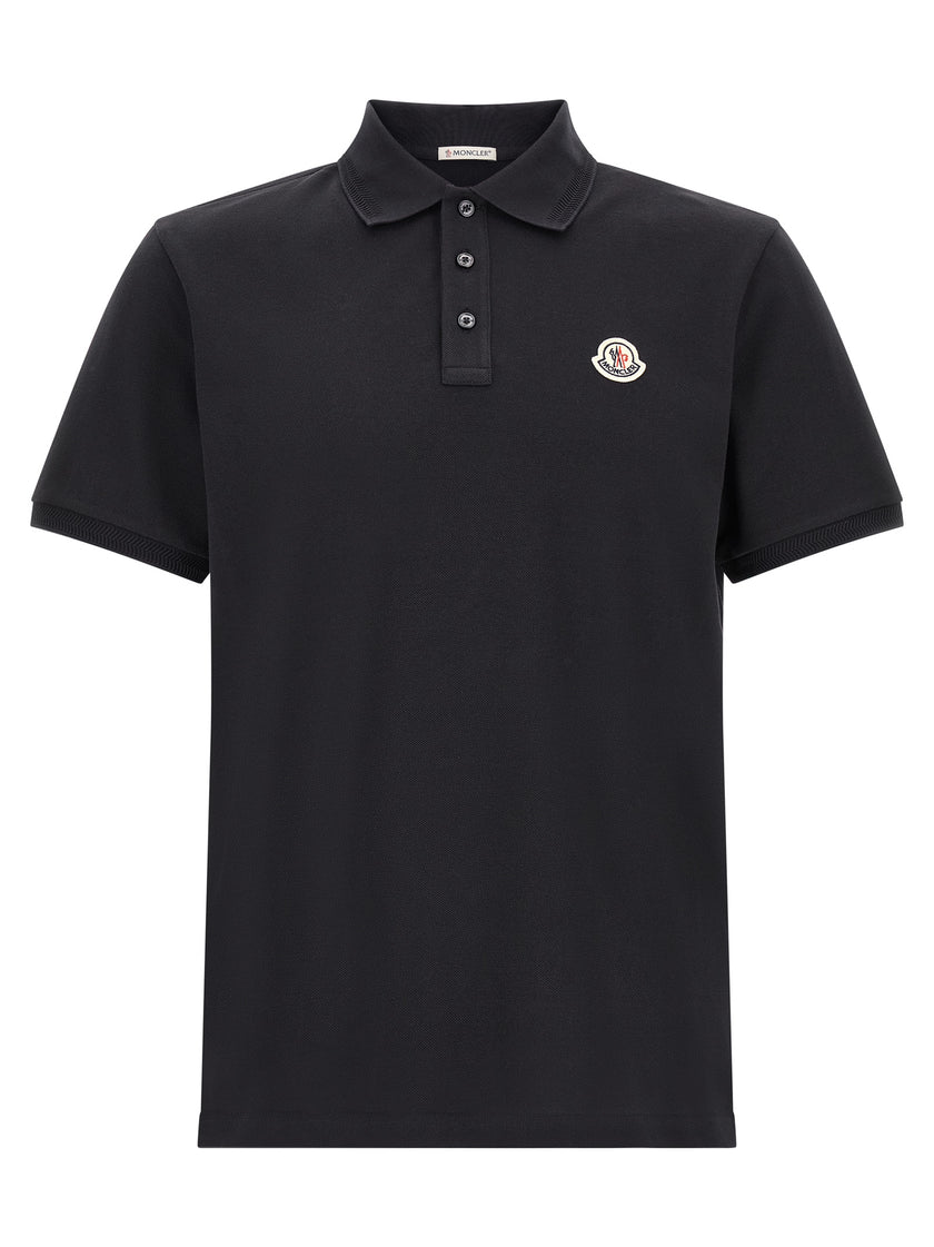 Moncler Blaues Baumwoll-Polohemd