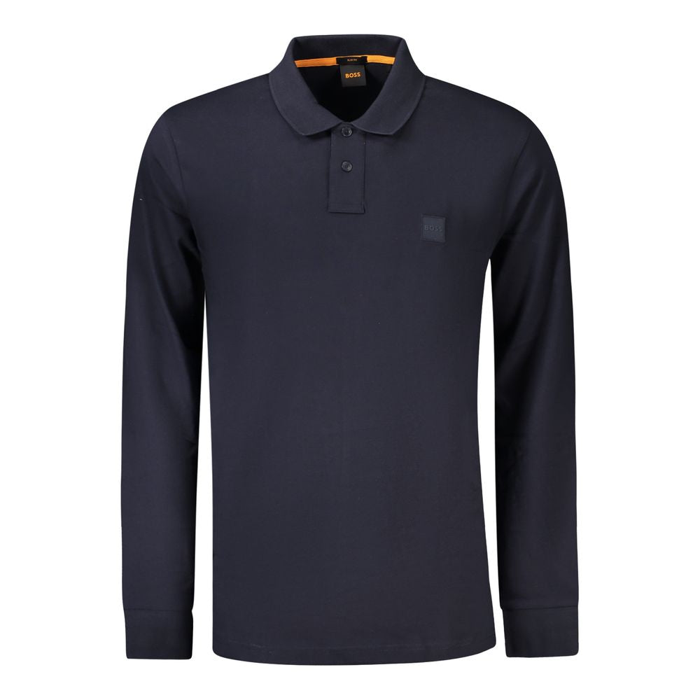 Hugo Boss Men's Blue Cotton Polo Shirt