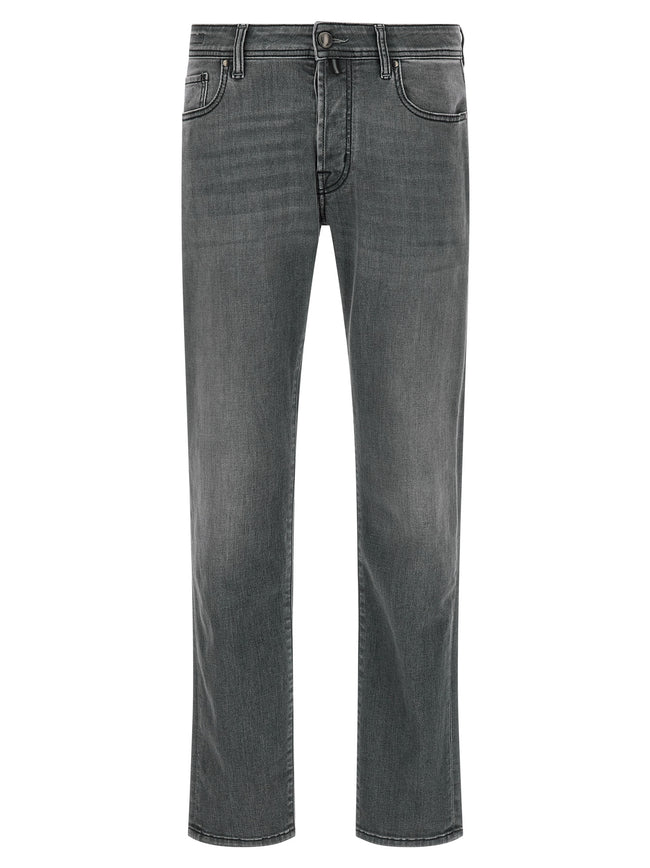 Jacob Cohen Graue Slim Fit Jeans aus Baumwolle
