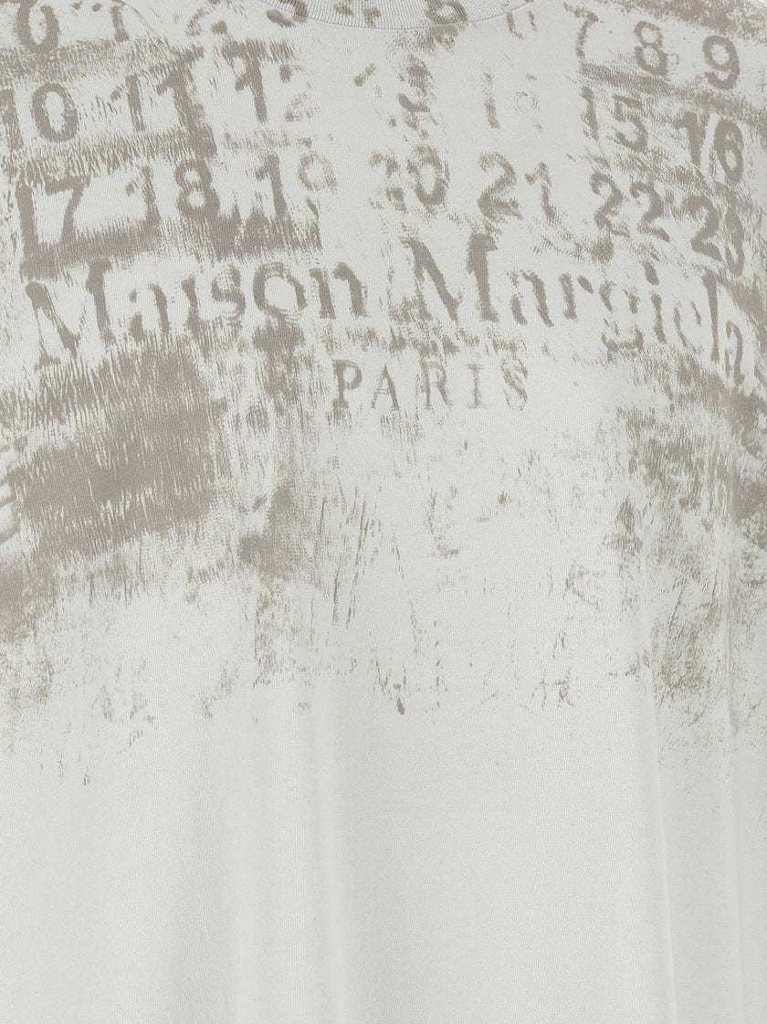 Maison Margiela Graues Baumwoll-T-Shirt