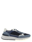 Brunello Cucinelli Blaue Sneaker aus Kalbsleder im Athletic-Stil