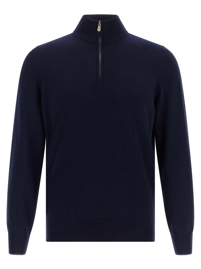 Brunello Cucinelli Blauer Kaschmir-Cardigan