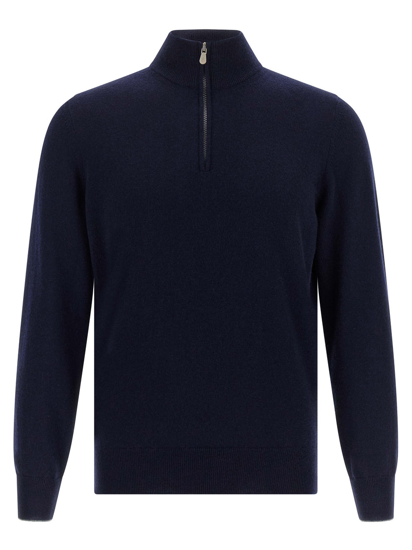 Brunello Cucinelli Blauer Kaschmir-Cardigan