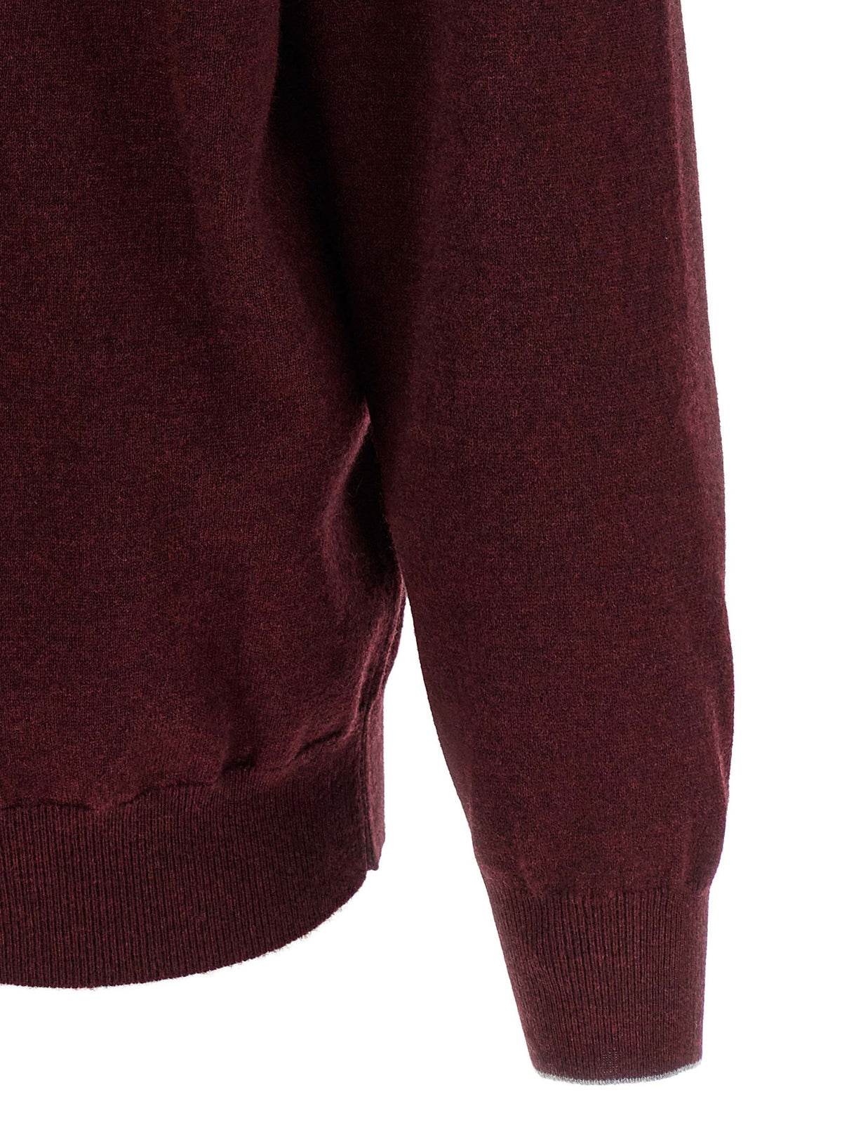 Brunello Cucinelli Cashmere Cardigan in Burgundy