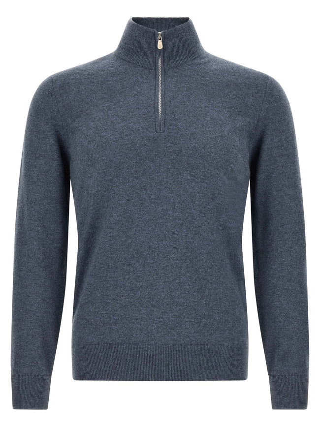 Brunello Cucinelli Blauer Kaschmir-Cardigan