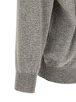 Brunello Cucinelli Grauer Kaschmir-Strickjacke