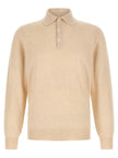 Brunello Cucinelli Beige Kaschmir-Poloshirt