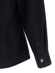 Brunello Cucinelli Bluse aus blauer Schurwolle