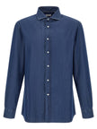Brunello Cucinelli Blaue Baumwollbluse