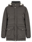 Brunello Cucinelli Grauer Polyamid-Parka