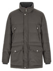 Brunello Cucinelli Grauer Polyamid-Parka