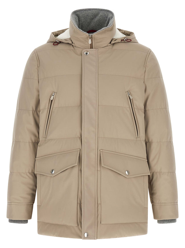 Brunello Cucinelli Beiger Polyamid-Parka