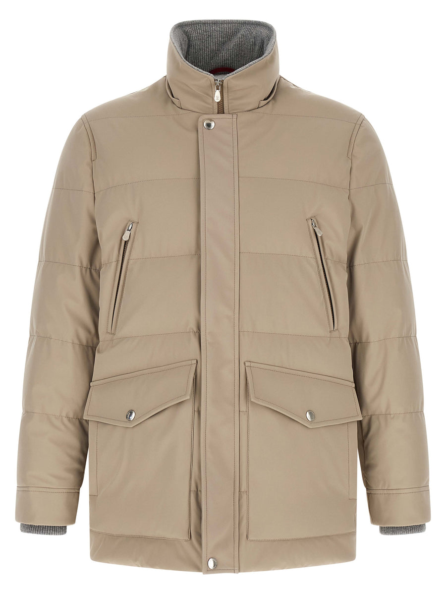 Brunello Cucinelli Beige Polyamid-Parka