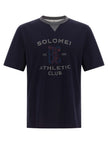 Brunello Cucinelli Blaues Baumwoll-T-Shirt