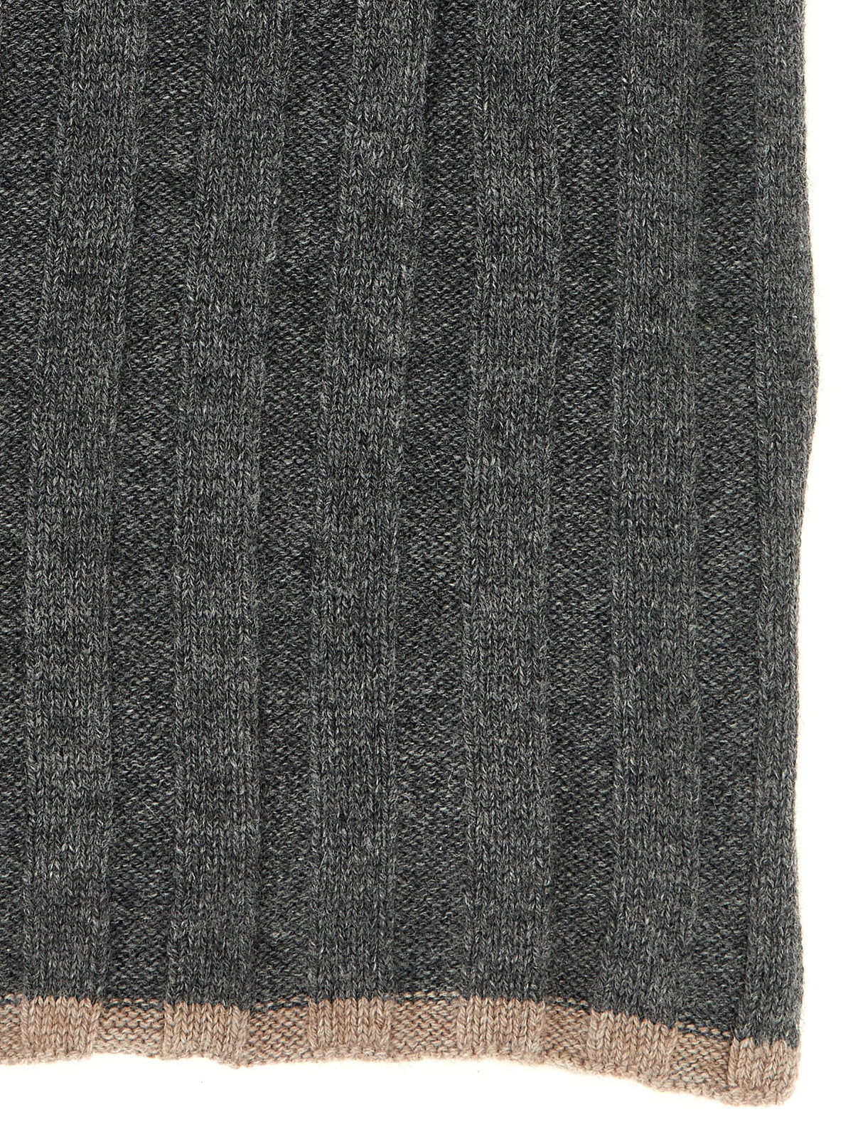 Brunello Cucinelli Grey Cashmere Scarf