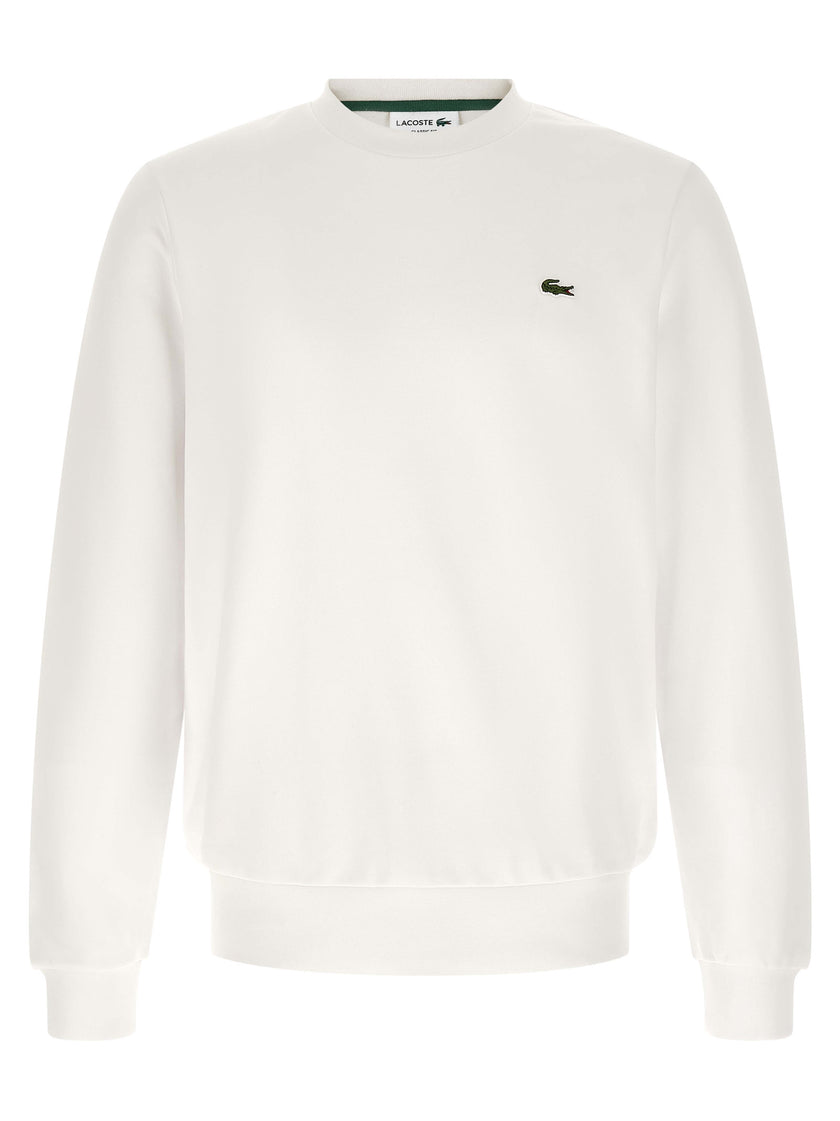 Lacoste Weißes Baumwoll-Sweatshirt