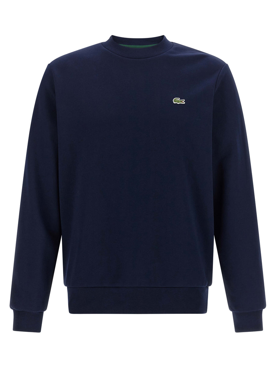 Lacoste Blue Cotton Sweatshirt