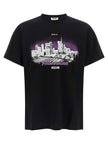 Moschino Schwarzes Baumwoll-T-Shirt