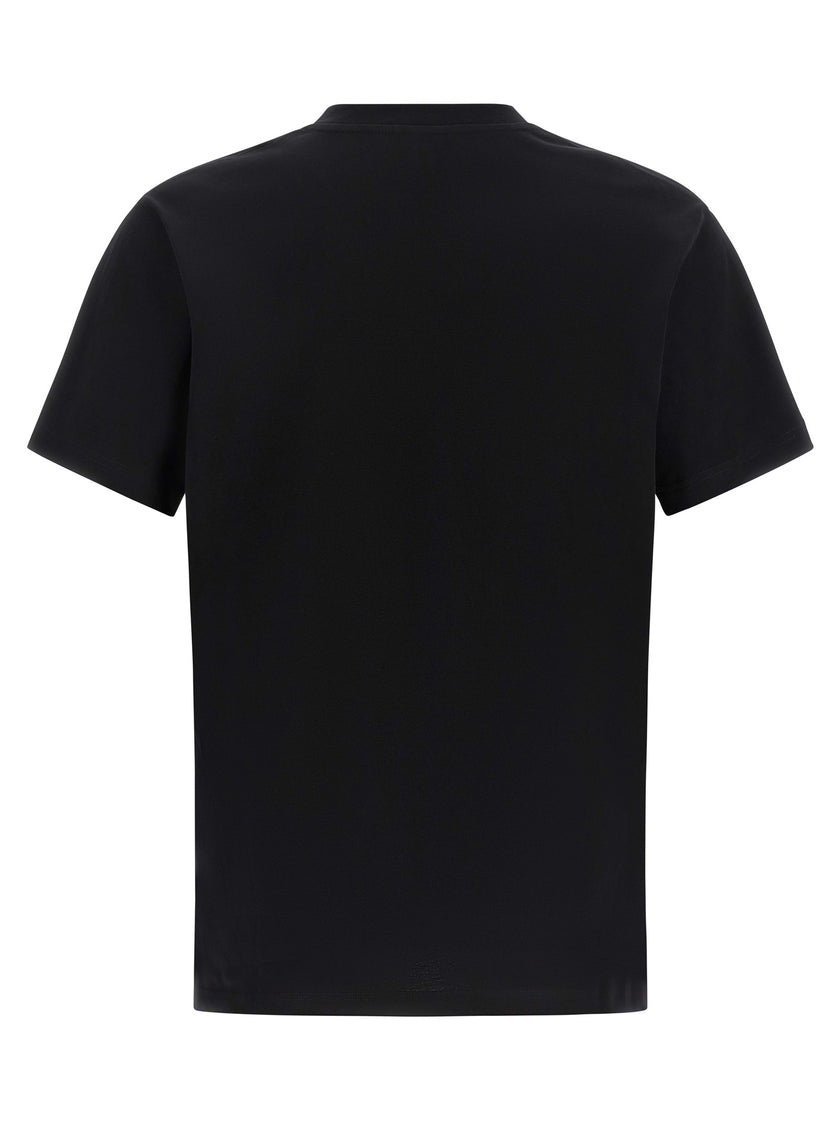 Moschino Schwarzes Baumwoll-T-Shirt