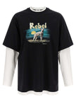 Moschino Mehrfarbiges Baumwoll-T-Shirt