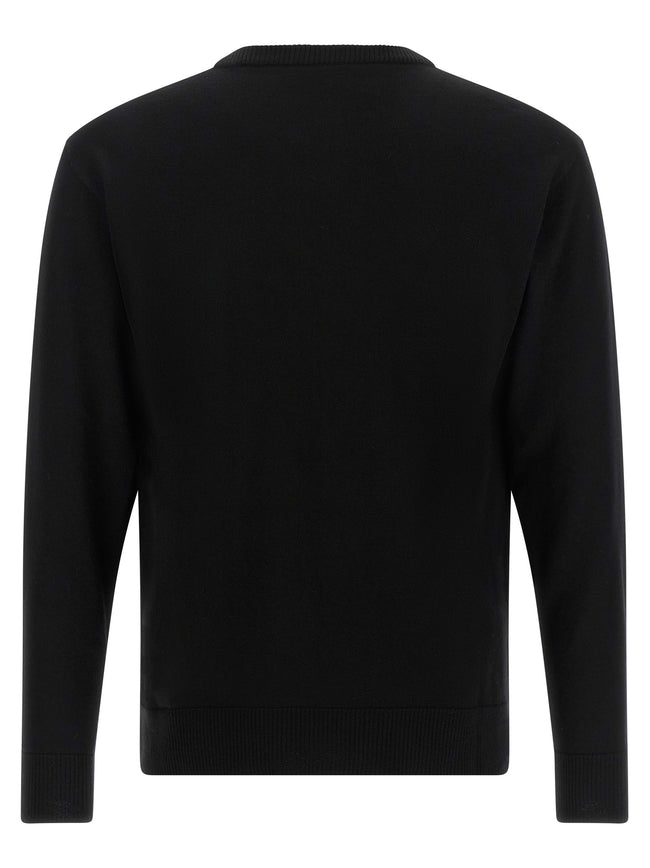 Moschino Black Cardigan in Virgin Wool