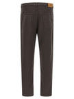 Brunello Cucinelli Braune Baumwolljeans mit geradem Bein