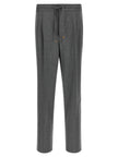 Brunello Cucinelli Graue Hose aus reiner Schurwolle