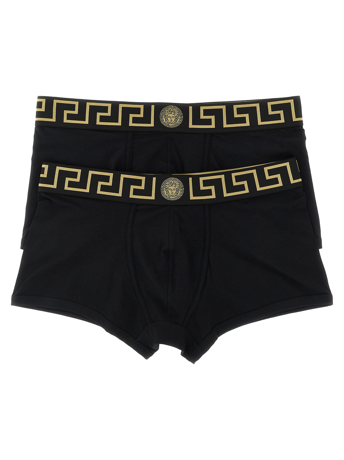 Versace Black Cotton Boxer Briefs