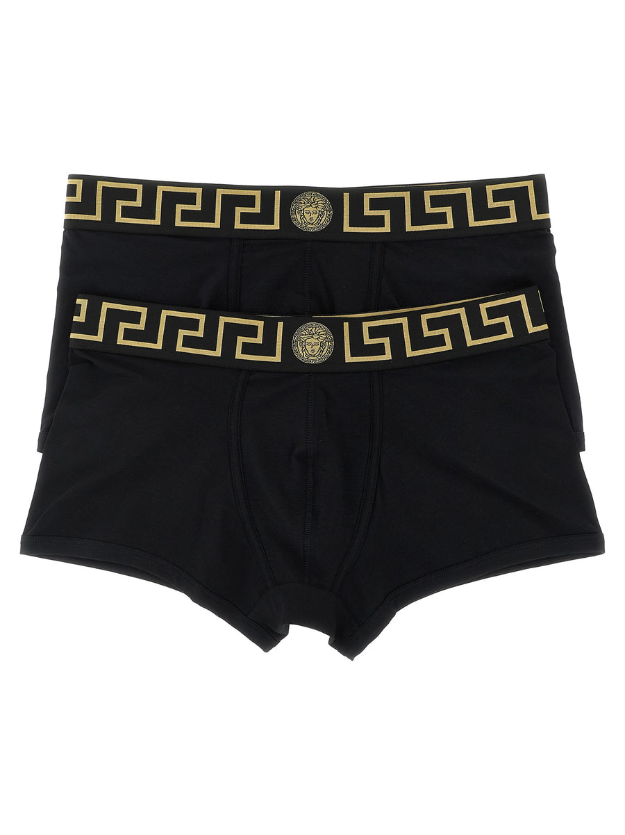 Versace Schwarze Baumwollboxershorts