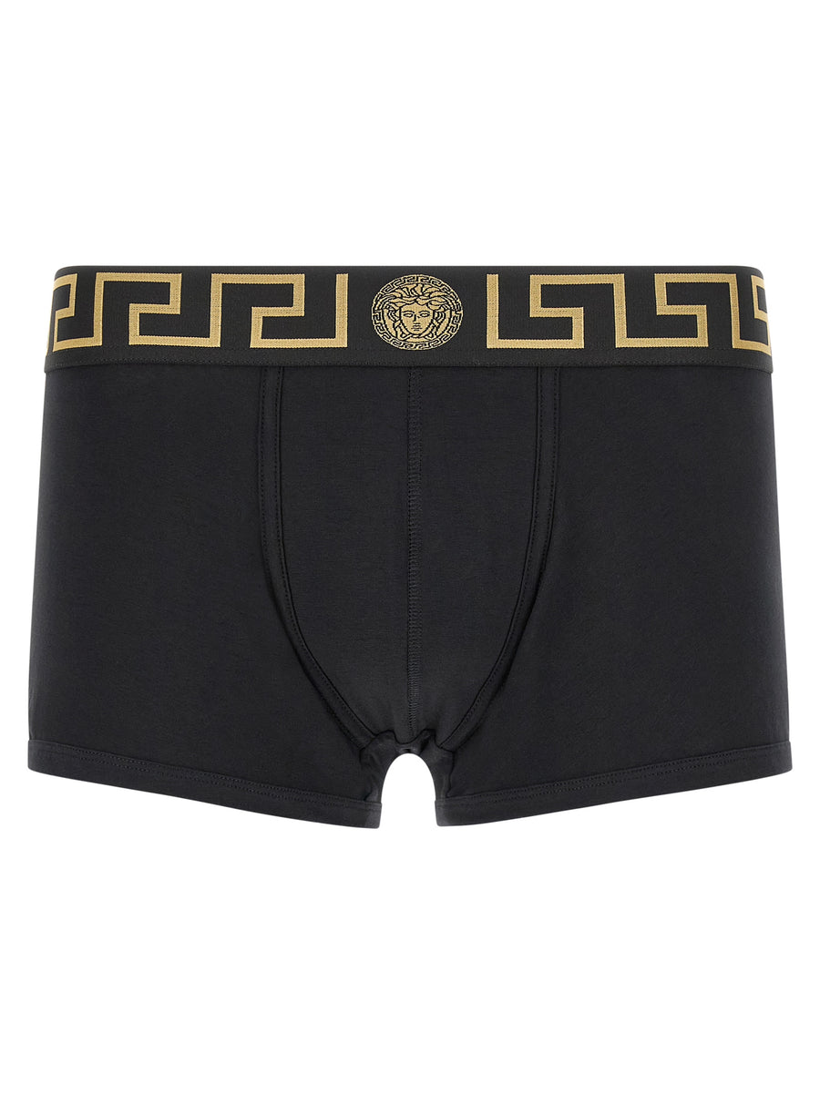 Versace Schwarze Baumwollboxershorts