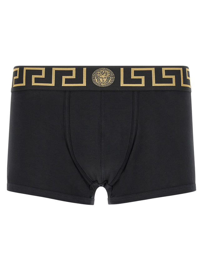 Versace Black Cotton Boxer Briefs
