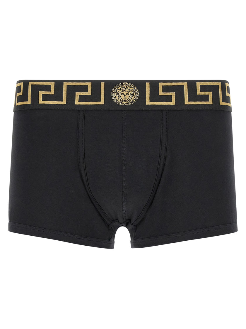 Versace Schwarze Baumwollboxershorts
