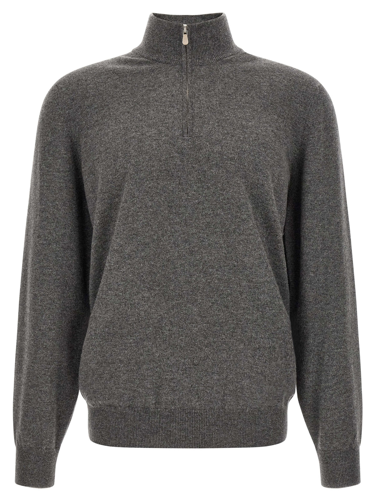 Brunello Cucinelli Grey Cashmere Cardigan