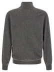 Brunello Cucinelli Grauer Kaschmir-Strickjacke