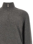 Brunello Cucinelli Grauer Kaschmir-Strickjacke