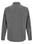 Brunello Cucinelli Graue Bluse aus reiner Schurwolle