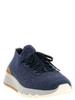 Brunello Cucinelli Blaue Woll-Sneaker im Athletic-Stil
